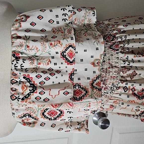 1. State Strapless Summer Tiered Ruffel Dress. Multipal Colors. Size Large. - Picture 2 of 7